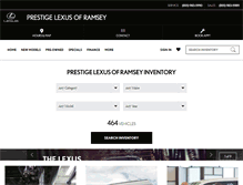 Tablet Screenshot of prestigelexus.com